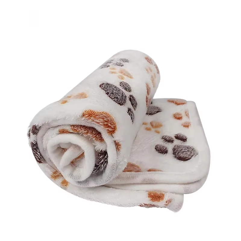 Pet Beds - 1/3pcs Cute Pet Blankets Paws Pattern
