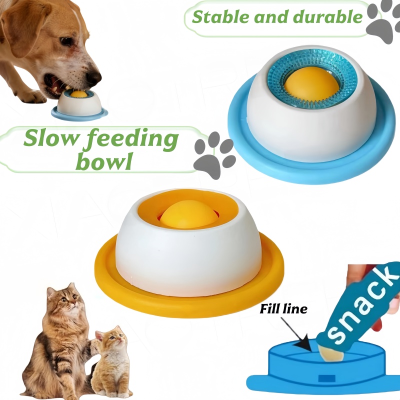 Pet Slow Food Bowl Dog Cat Lic - đánh giá và giá Dog Puzzle Feeder Toy