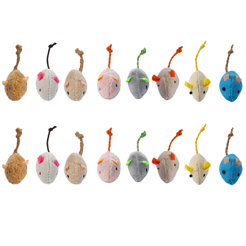 16PCS Interactive Cat Mice Toy - đánh giá và giá Catnip Interactive Plush Mouse