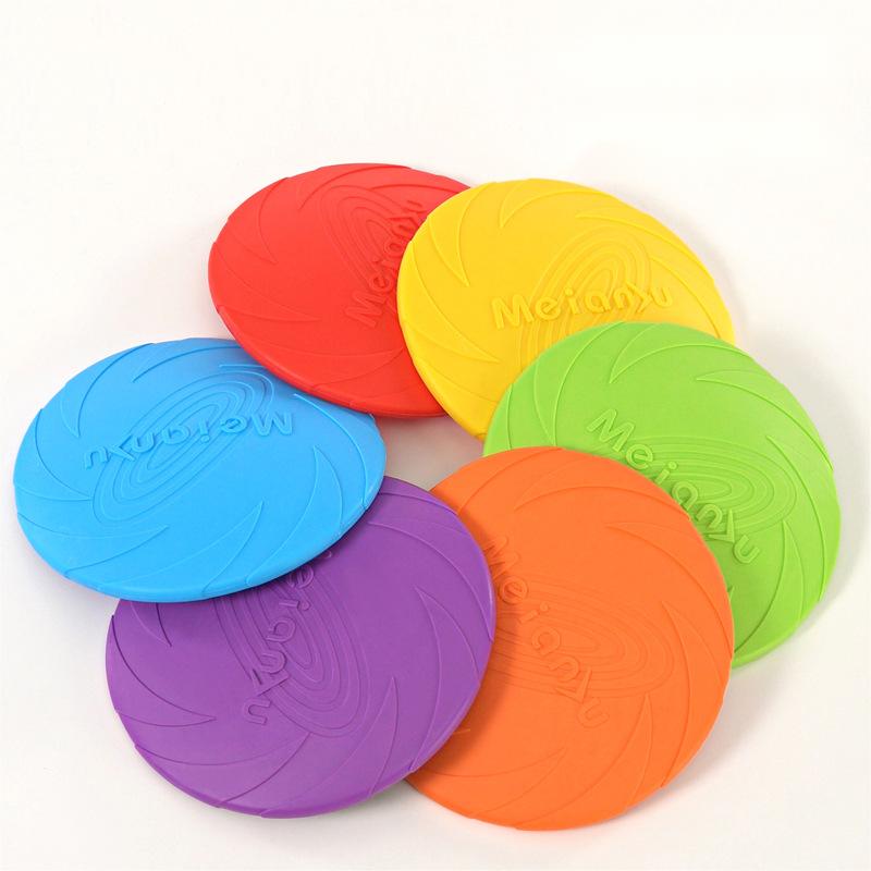 Interactive Silicone Flying Sa - đánh giá và giá Flying Disc Dog Training Toy
