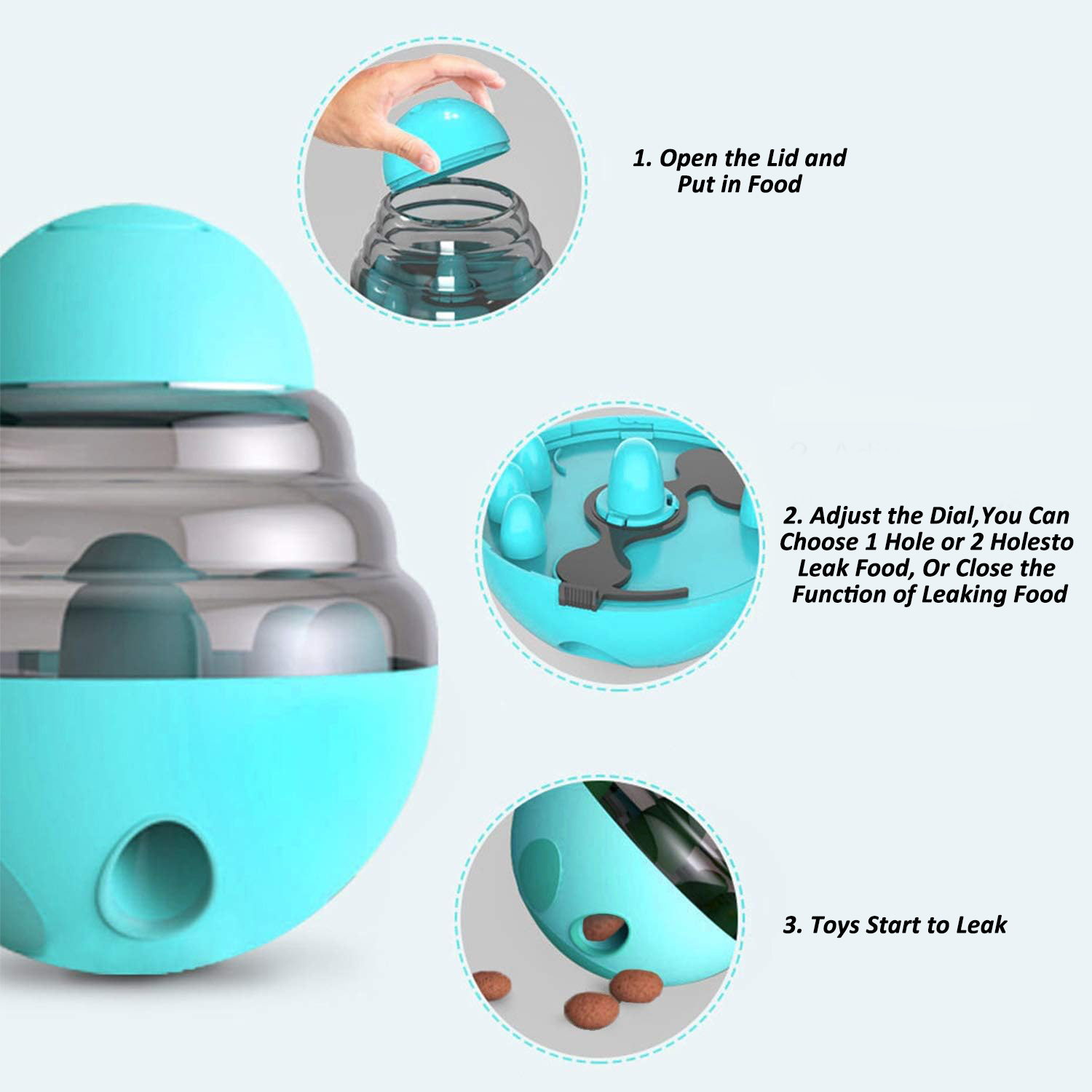 Dog Interactive Food Dispenser - đánh giá và giá Dog Puzzle Feeder Toy