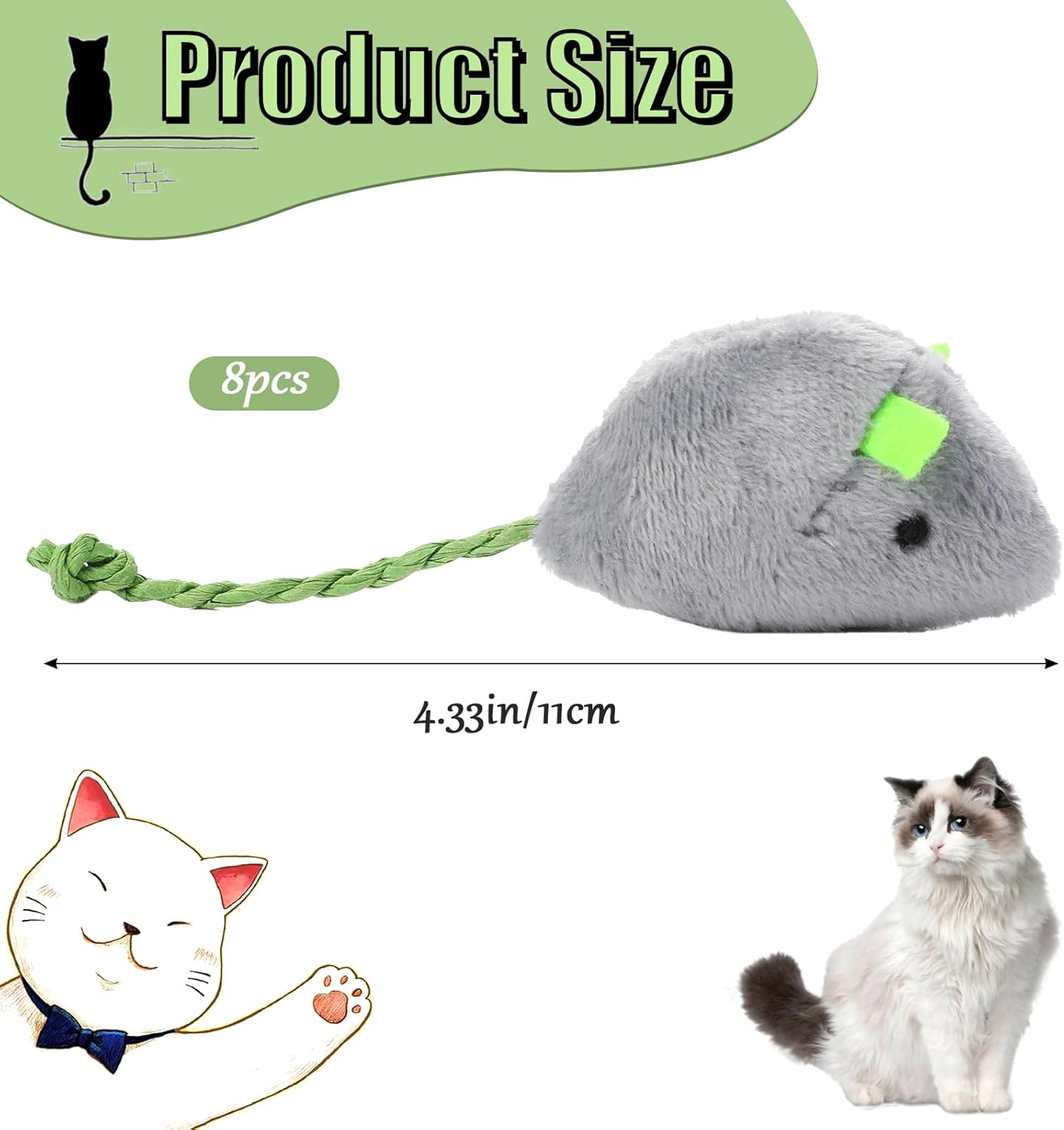 8 Randomly packed interactive  - đánh giá và giá Catnip Interactive Plush Mouse