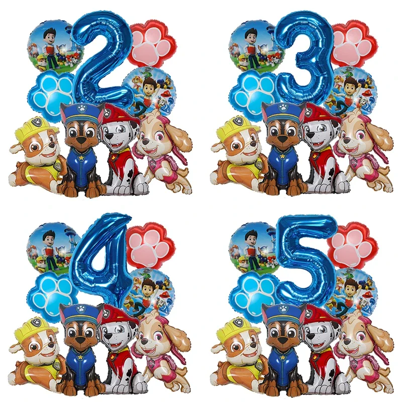 9pcs Cartoon Paw Patrol Foil B - đánh giá và giá Dog Toys