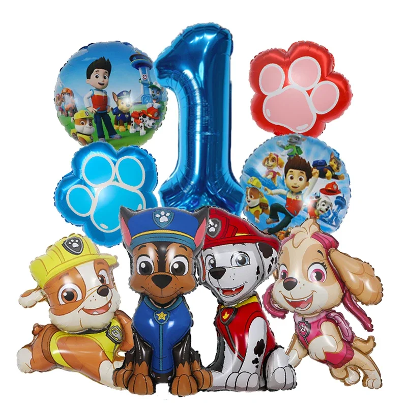 9pcs Cartoon Paw Patrol Foil B - đánh giá và giá Dog Toys